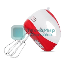 Миксер ручной Starwind SHM-251 250 Вт, белый/коралловый