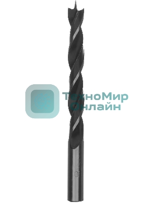 Сверло по дереву Сибртех, 10 мм, цилиндрический хвостовик