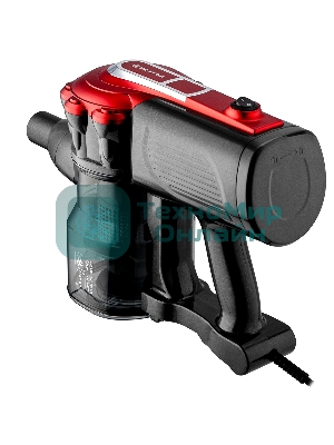 Пылесос вертикальный BRAYER BR4268 серый/красный, питание от сети, 185 Вт, уборка сухая, пылесборник 0,8 л