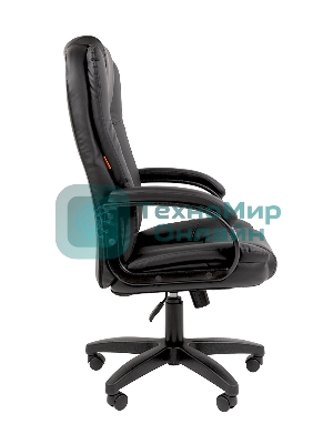 Кресло офисное Chairman 600LT чер.пласт экопремиум черный