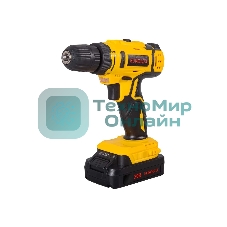 Дрель-шуруповерт Eurolux ДА-20/2Li, 20 В, 1.5 Ач, 35 Нм, щеточный