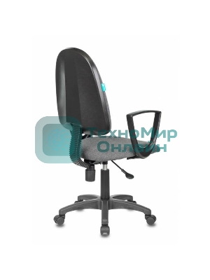 Кресло Бюрократ CH-1300N/3C1 серый, экокожа, 120 кг, механизм качания