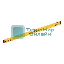 Уровень алюминиевый Denzel, магнит., фрезерованный, 3 глазка (1 зеркал.), 0,5 мм/м, 1000 мм