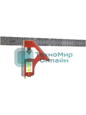 Угольник Sparta 300 мм, металлический, комбинированный