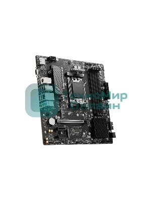 Материнская плата MSI PRO B650M-P, AM5, AMD B650, 4xDDR5, 4xSATA, 2xM.2, 1xPCI-E 4.0 x16, 2xPCI-E 4.0 x1, 1xHDMI, 1xDP, 1xVGA, 1x2.5Gb LAN, 2xUSB 3.2 Gen 1, 2xUSB 3.2 Gen 2, 3x3.5 мм, 7.1, Micro-ATX