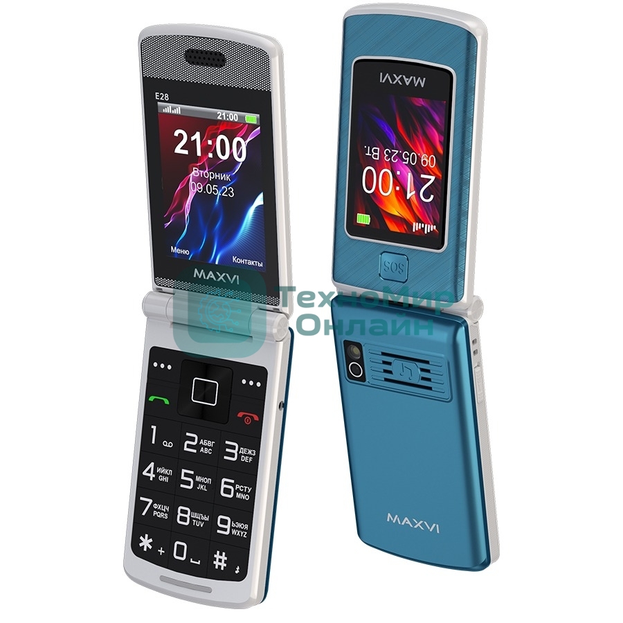 Мобильный телефон Maxvi E28 маренго