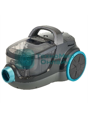 Пылесос Delta LUX DL-0836 черный с бирюзовым