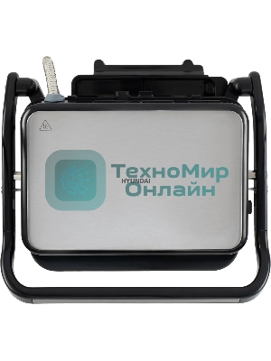 Гриль электрический Hyundai HYG-5020 2000Вт серебристый/черный