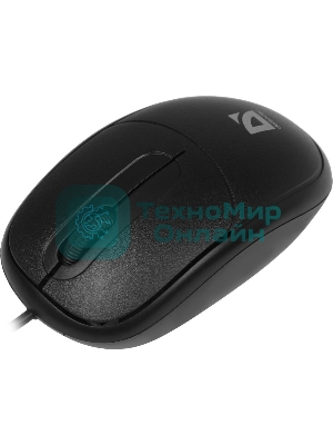 Мышь проводная Defender Datum MS-980 черный, 1000 dpi, USB, кнопки - 3