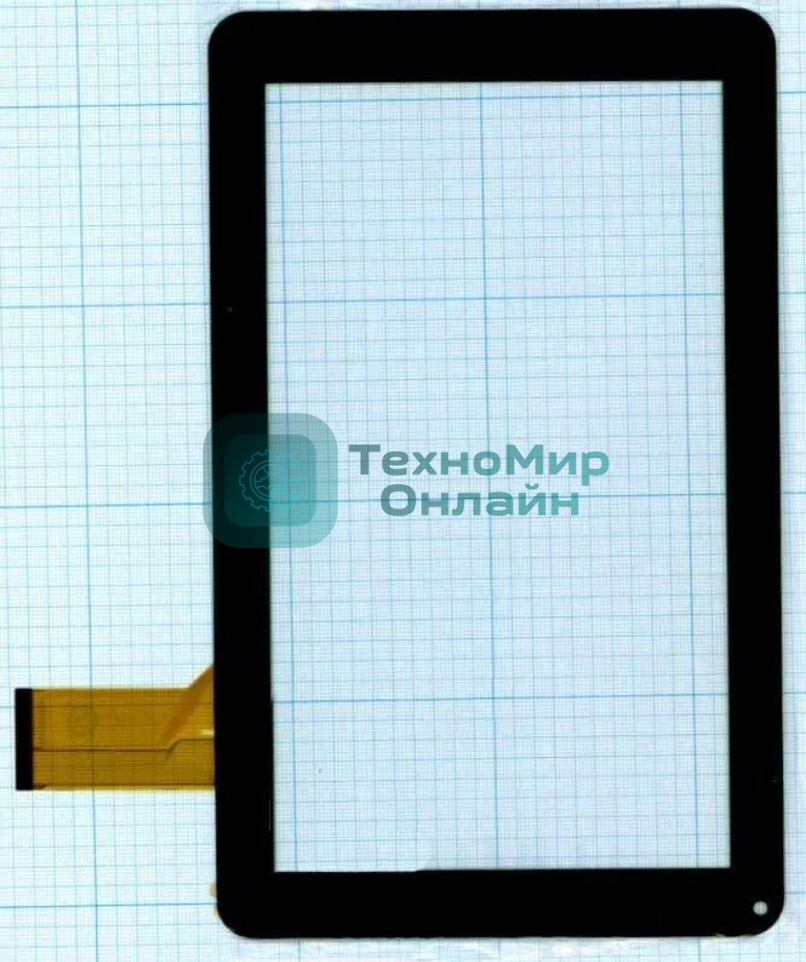 Сенсорное стекло (тачскрин) TYF1067-20121227-V1, черный