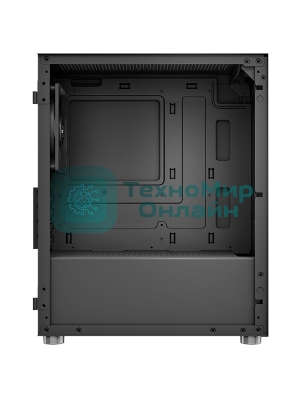Компьютерный корпус Aerocool/Formula CS-111-G-BK-v1 (mATX, 0.5мм, стекло, USB 3.0 x1, USB 2.0 x2, 1x 12cm Black Fan)