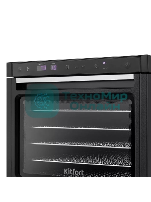 Сушка для фруктов и овощей Kitfort КТ-1962 6под. 1000 Вт, черный