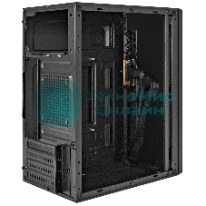Компьютерный корпус Minitower ExeGate BAA-303-AA500 (mATX, БП AA500 с вент. 8см, 2хUSB, HD Audio, черный)