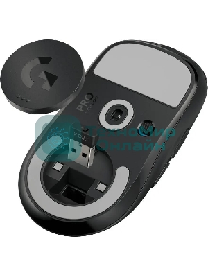 Мышь беспроводная Logitech G PRO X SUPERLIGHT черный, 25600 dpi, радиоканал, USB, кнопки - 5
