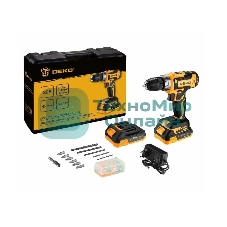 Дрель-шуруповерт Deko DKCD20V, 20 В, 3 Ач, 42 Нм, щеточный