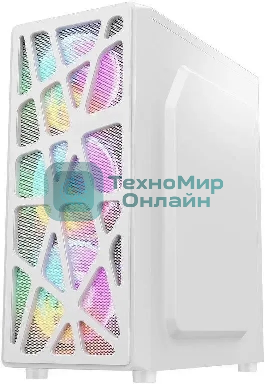 Компьютерный корпус Aerocool/Formula Mana белый без БП ATX 3x120мм 1xUSB 2.0 1xUSB 3.0 audio bott PSU