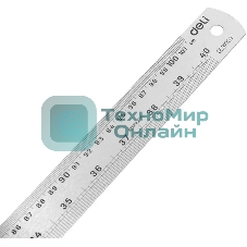 Линейка стальная Deli DL8100Y 1000мм нержавеющая сталь