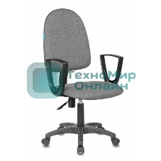 Кресло Бюрократ CH-1300N/3C1 серый, экокожа, 120 кг, механизм качания