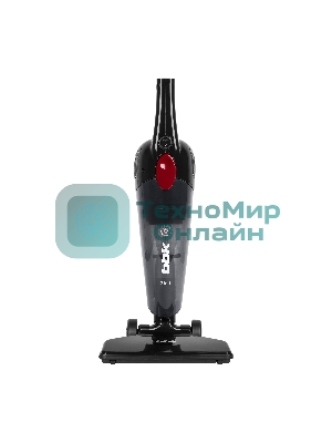 Пылесос вертикальный BBK BV2901 черный/красный, питание от сети, 170 Вт, уборка сухая, пылесборник 0.8 л