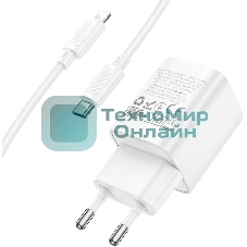Сетевое зарядное устройство HOCO C148Aai 1Type-C PD 30W, белый