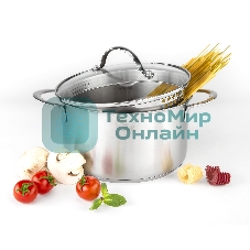 Кастрюля TalleR TR-17252 2,2 л.Сталь 18/10, толщина дна/стенки 3,2/0,6 мм.