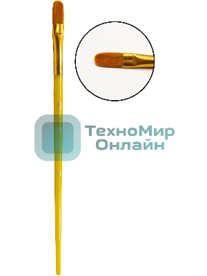 Набор кистей Silwerhof Color (набор 10шт) синтетика круглая №2,3/плоская №3,6,7,12/овальная №3,10