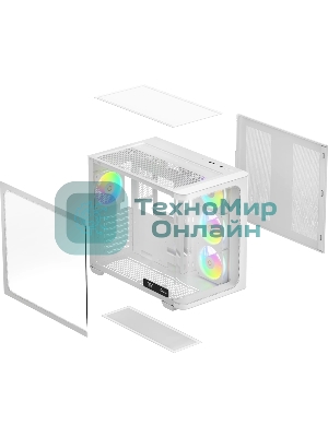 Компьютерный корпус Ocypus Iota C70 WH Curve ARGB Digital ATX без БП (Iota-C70-WHD400CD-GL)