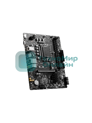 Материнская плата MSI PRO B760M-E DDR4, LGA 1700, Intel B760, 2xDDR4, 4xSATA, 1xM.2, 1xPCIe 4.0 x16, 1xPCIe 4.0 x1, 1xHDMI, 1xVGA, 1x1Gb LAN, 2xUSB-A 3.2 Gen 1, 4xUSB-A 2.0, 3x3.5 мм, 7.1, mATX