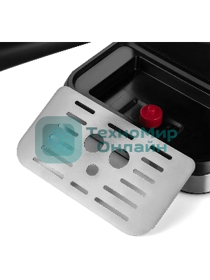 Кофеварка рожковая Kitfort КТ-7293 черный/серебристый, исп. кофе - молотый, 1.5 л, 1050 Вт, 15 Бар.