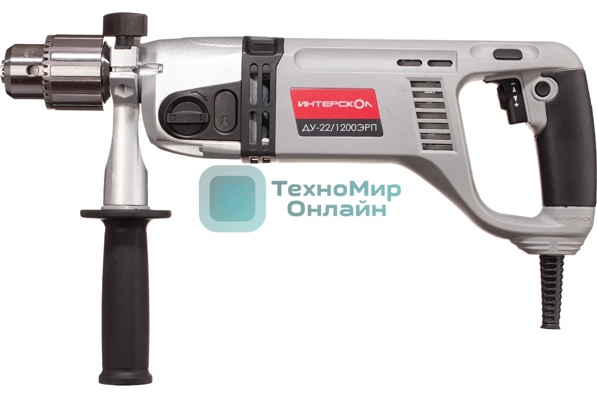 Дрель ударная Интерскол ДУ-22/1200ЭРП2 1200Вт патрон:кулачковый реверс