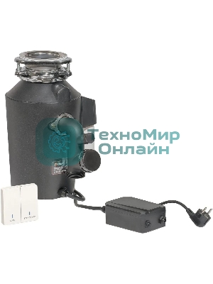 Измельчитель пищевых отходов Bort Alligator Green 750Вт черный