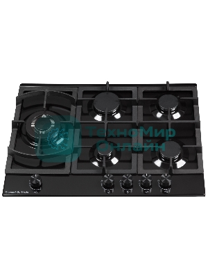 Газовая варочная панель Zigmund & Shtain G 14.7 B независимая, черный