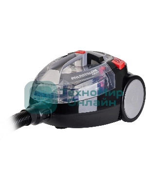 Пылесос Hyundai HYV-C3077 черный, 380/2000 Вт, уборка сухая, пылесборник контейнер 1.5 л