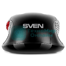 Мышь беспроводная SVEN RX-450W черный, 3200 dpi, радиоканал, USB, кнопки - 6