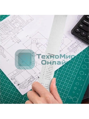 Линейка стальная Deli DL8100Y 1000мм нержавеющая сталь