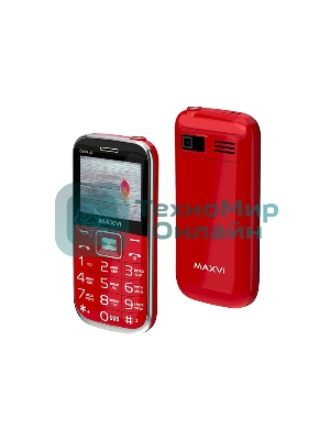 Мобильный телефон Maxvi B6ds up красный