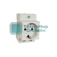 Розетка CHINT AC 30-111 с заземл. контактом на DIN-рейку