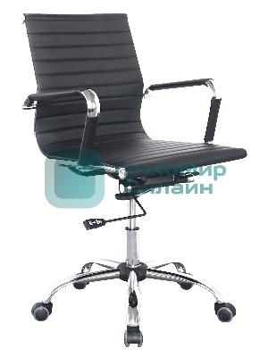 Кресло Бюрократ CH-883-LOW/BLACK черный, экокожа