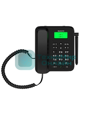 Телефон проводной Maxvi RT-01 черный