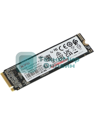 Накопитель SSD XPG SX8200 Pro, 512 Gb, PCIe 3.0 x4, M.2 2280, NVMe, R/W 3350/2350, с радиатором