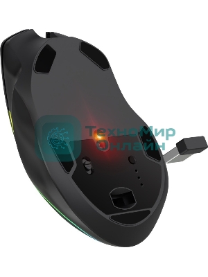 Мышь беспроводная/проводная Defender Immortal GM-421 черный, 10000 dpi, радиоканал, Bluetooth, USB, кнопки - 9