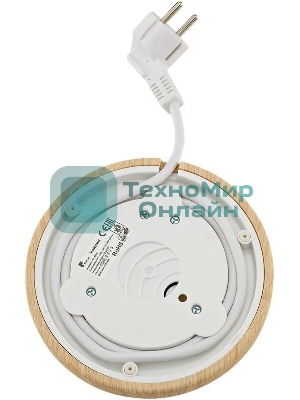 Чайник электрический Kitfort КТ-6794 1.7л. 2200Вт белый/дерево корпус: нерж.сталь/пластик