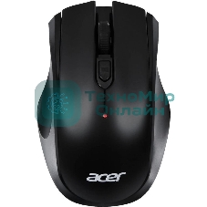 Мышь беспроводная Acer OMR030 черный, 1600 dpi, радиоканал, USB, кнопки - 4
