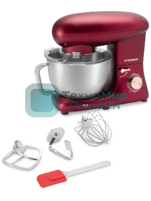 Миксер планетарный Starwind SPM7170 1600 Вт, гранатовый