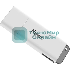 Флешка USB Netac U185 (NT03U185N-004G-20WH), 4Gb, USB 2.0, R/W 25/10, белый/серый
