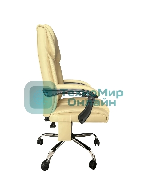 Кресло Cactus CS-CHR-OC04M-WT слоновая кость, экокожа, подголовник