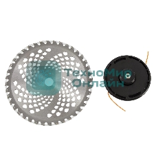 Триммер бензиновый Denzel DTL-43, 43 см3, неразъемная штанга, состоит из 2 частей