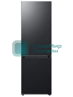 Холодильник Samsung RB34C7B5EB1/EF черный мат. двухкамерный 230/114л морозилка снизу, No Frost