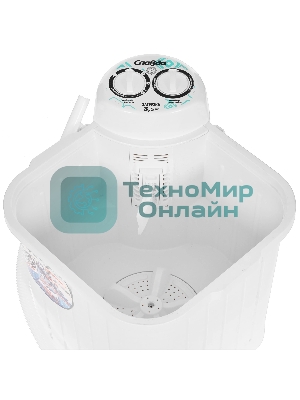 Стиральная машина Славда WS-35E белый, загрузка вертикальная 3,5 кг, 0 об/мин, класс А+