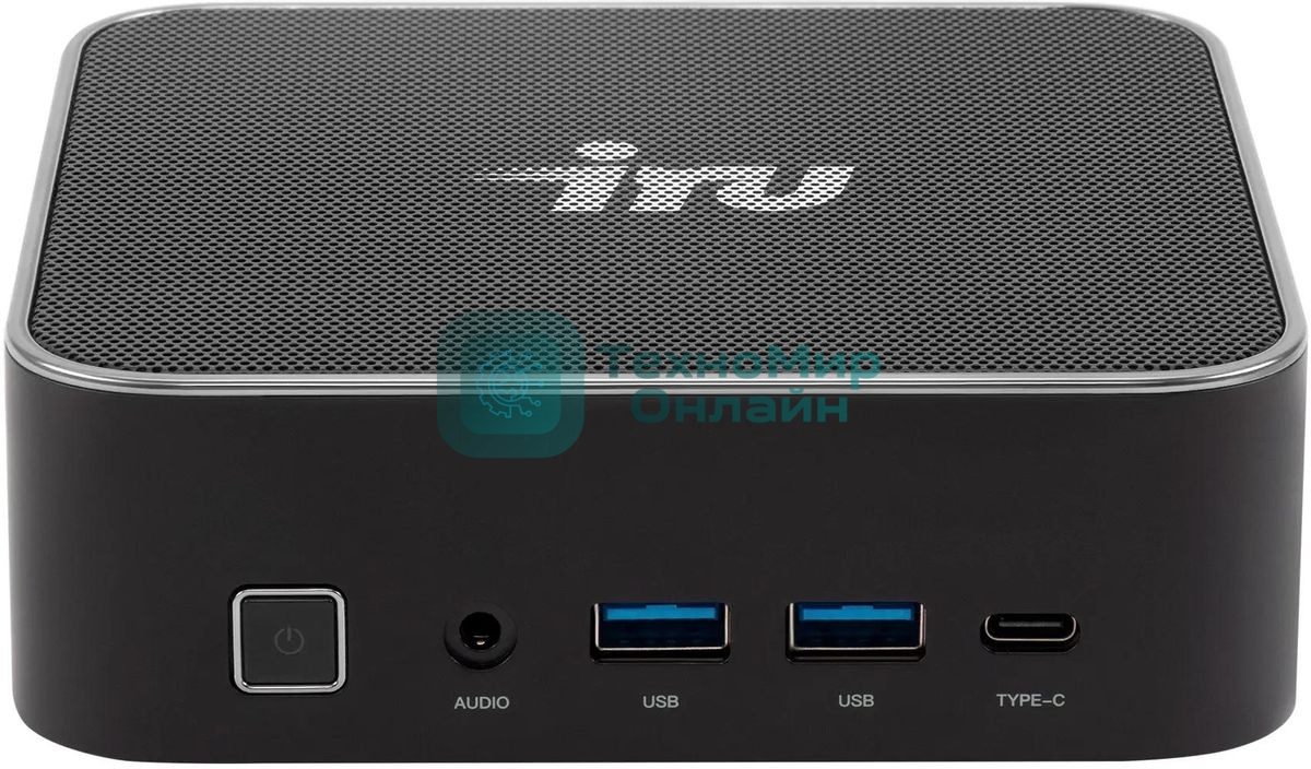 Мини ПК IRU Tactio 525 Ryzen 7 6800H (3.3) 16Gb SSD 1Tb 680M FreeDOS GbitEth WiFi BT черный (2113241)